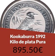 Kookaburra moneda Kilo de Plata pura 1992